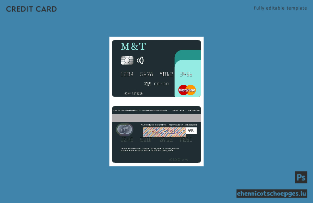 Beispielvorschau für die Mastercard der USA MandT Bank
